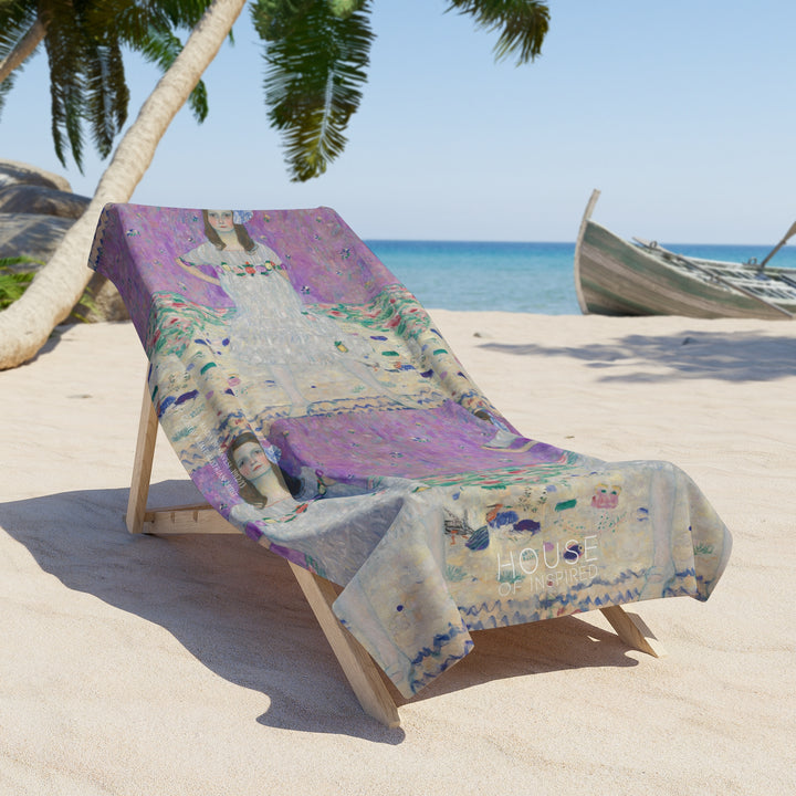 Beach Towel, Mäda Primavesi by Gustav Klimt