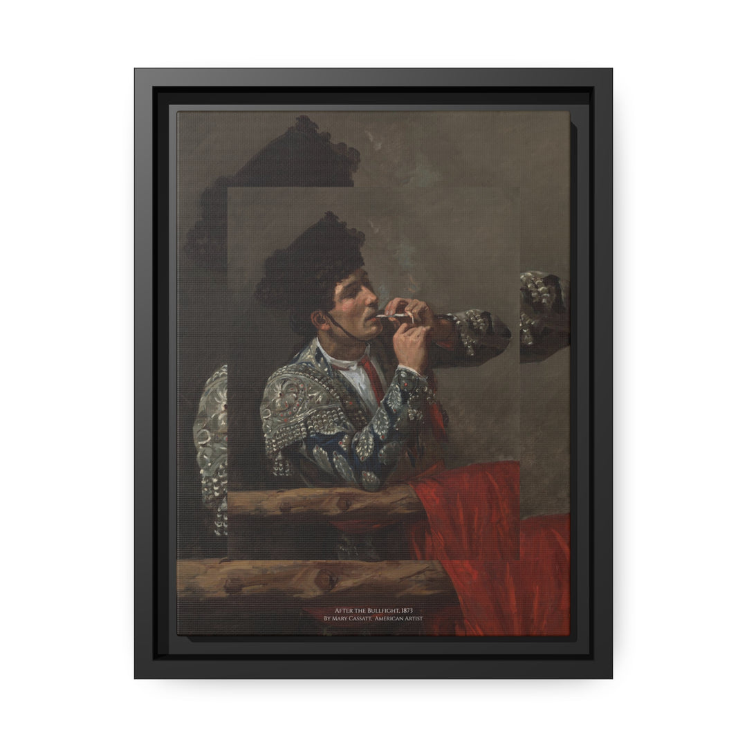 Matte Canvas in Black Frame, After the Bullfight by Mary Cassatt