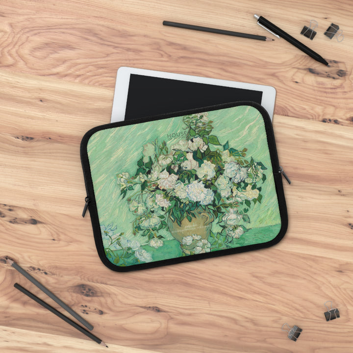 Laptop Sleeve, Roses by Vincent van Gogh