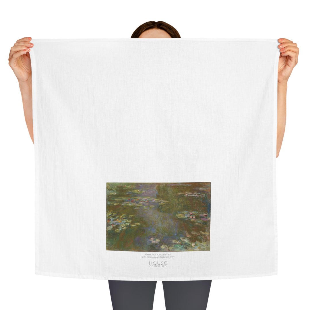 Kitchen Tea Towel, Water Lily Pond by Claude Monet