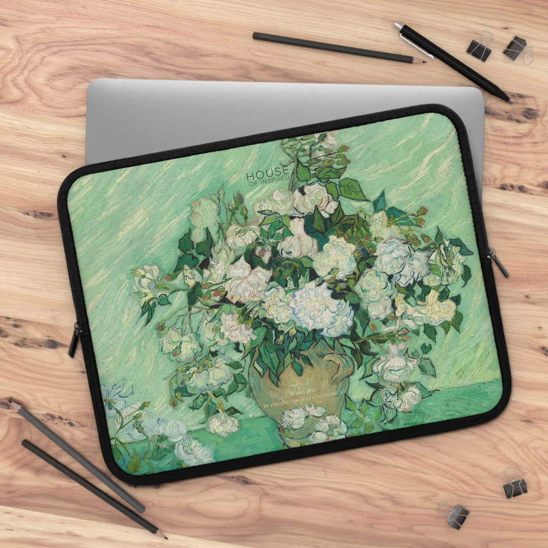 Laptop Sleeve, Roses by Vincent van Gogh