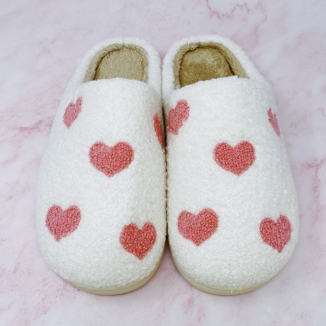 Closed Toe Slippers, Hearts