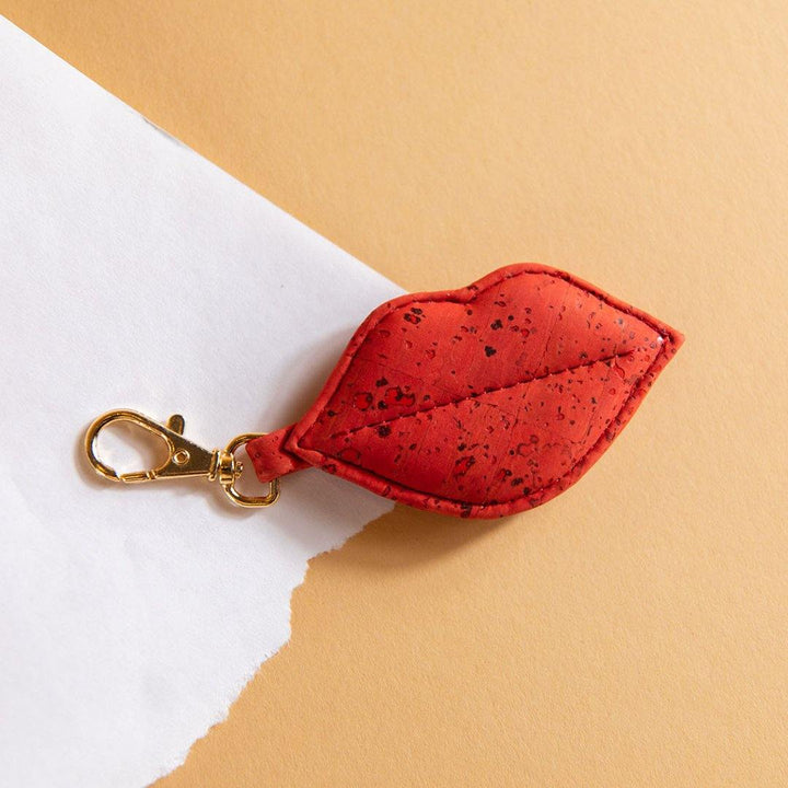 Handmade Cork Keychain, Smooches