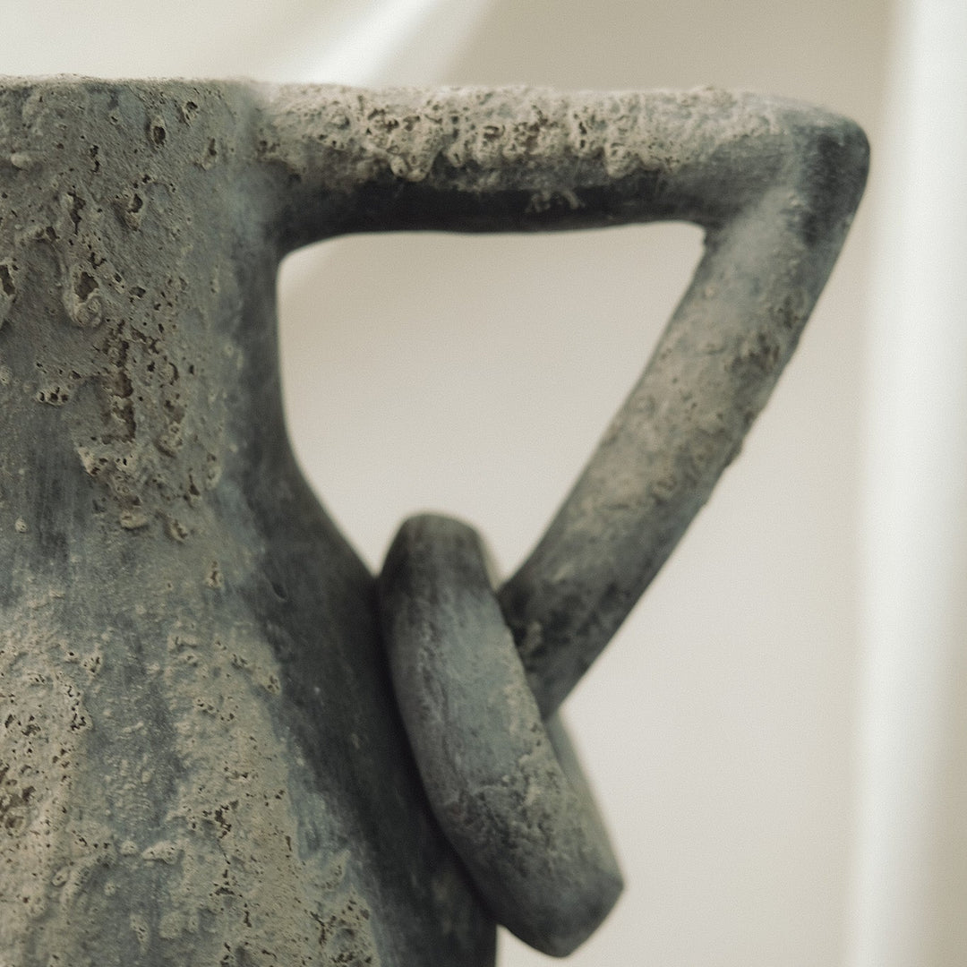 Handmade Clay Vessel Vase, Volcano