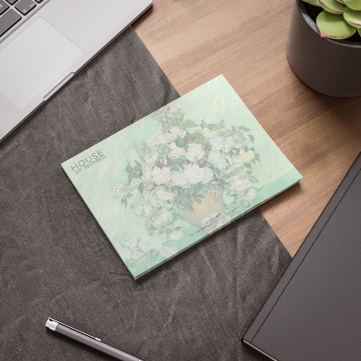 Post-it® Note Pad, Roses by Vincent van Gogh