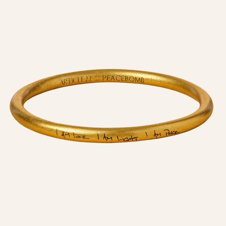 Bangle Bracelet, I am Love, I am Light, I am Peace