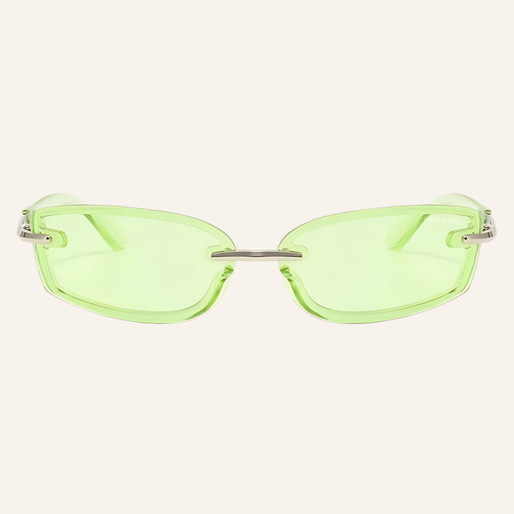 Rimless Slim Unisex Sunglasses, Zuri