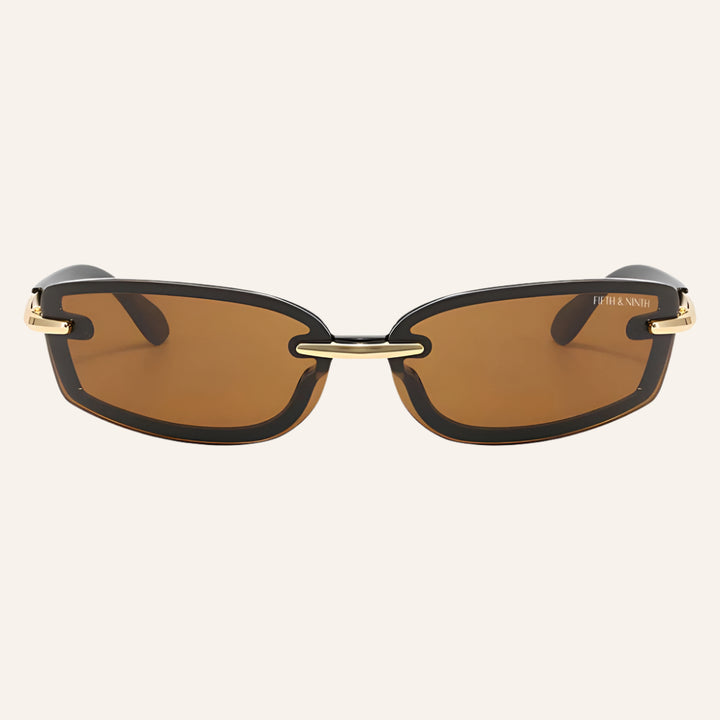 Rimless Slim Unisex Sunglasses, Zuri