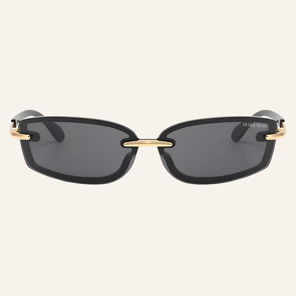 Rimless Slim Unisex Sunglasses, Zuri
