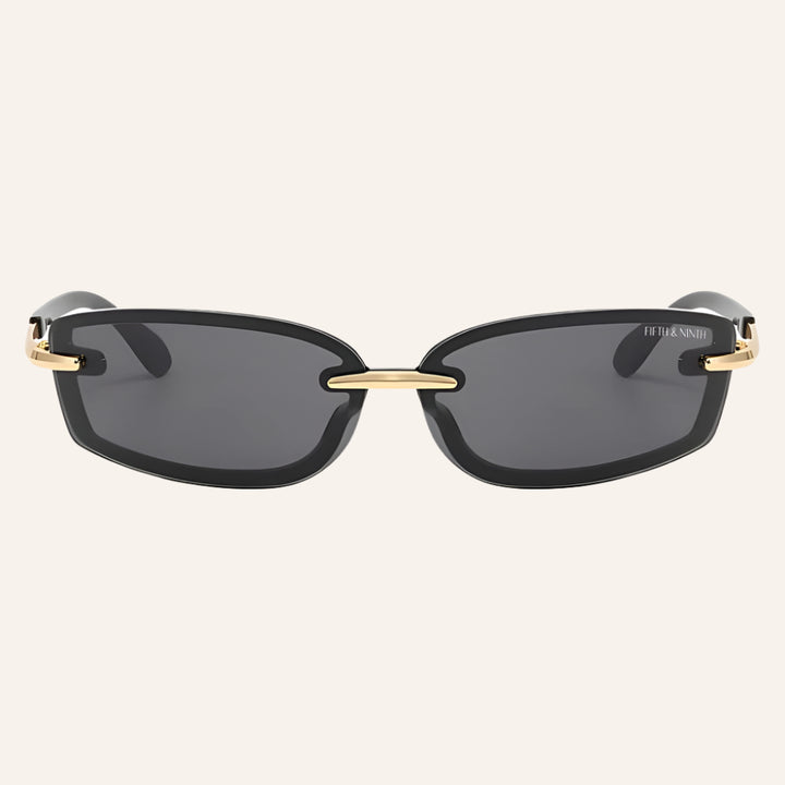 Rimless Slim Unisex Sunglasses, Zuri