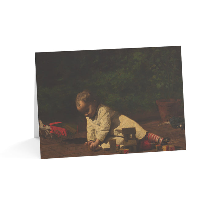 Greeting Card, Baby at Play by Thomas Eakins