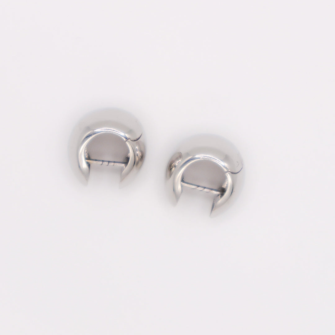 Italian Peanut Earrings, 925 Sterling Silver