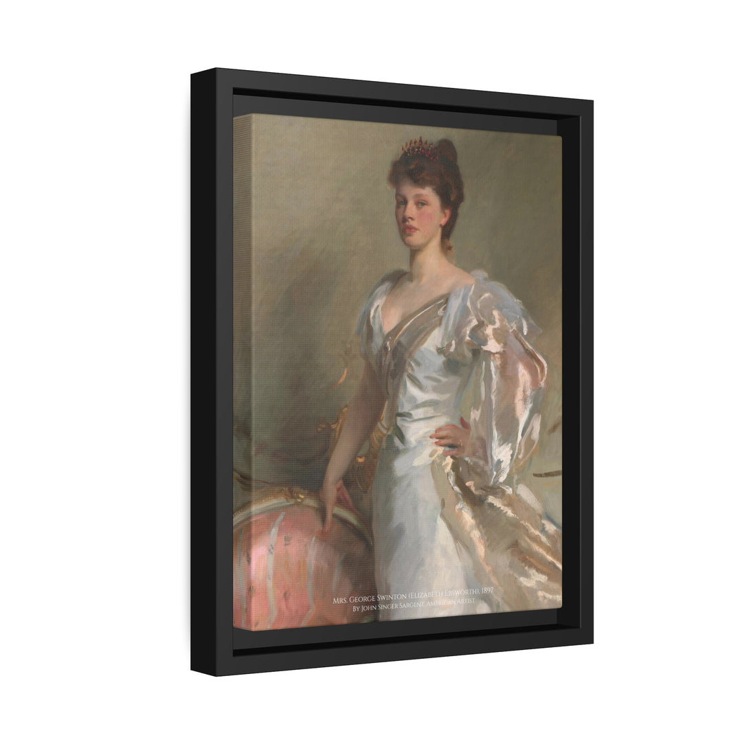 Matte Canvas in Black Frame, Mrs. George Swinton by John Singer Sargent