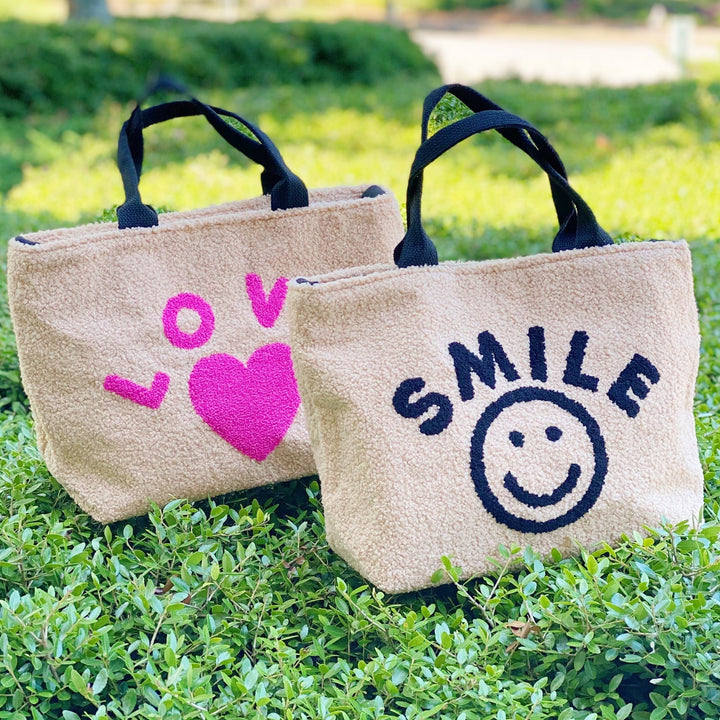 Crossbody Tote Bag, Smile & Love