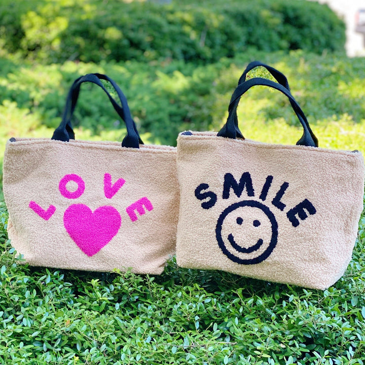 Crossbody Tote Bag, Smile & Love