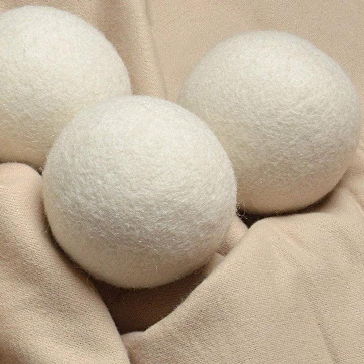 Reusable New Zealand Wool Dryer Balls, Set of 6