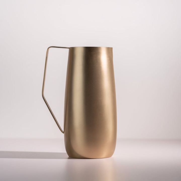 Handcrafted Artisan Brass Pitcher, 64oz