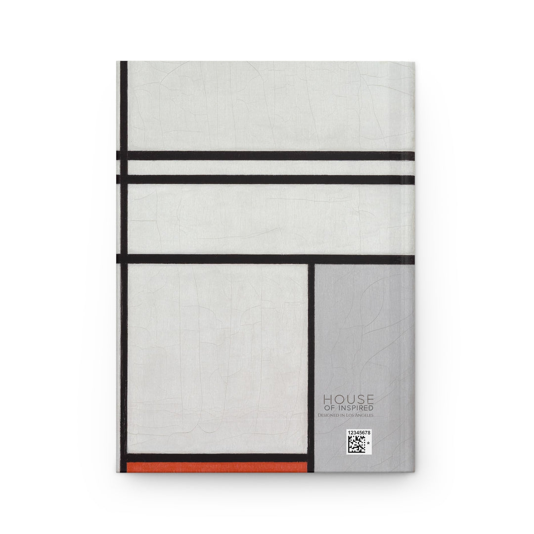 Hardcover Journal, Composition (No.1) Gray-Red by Piet Mondrian