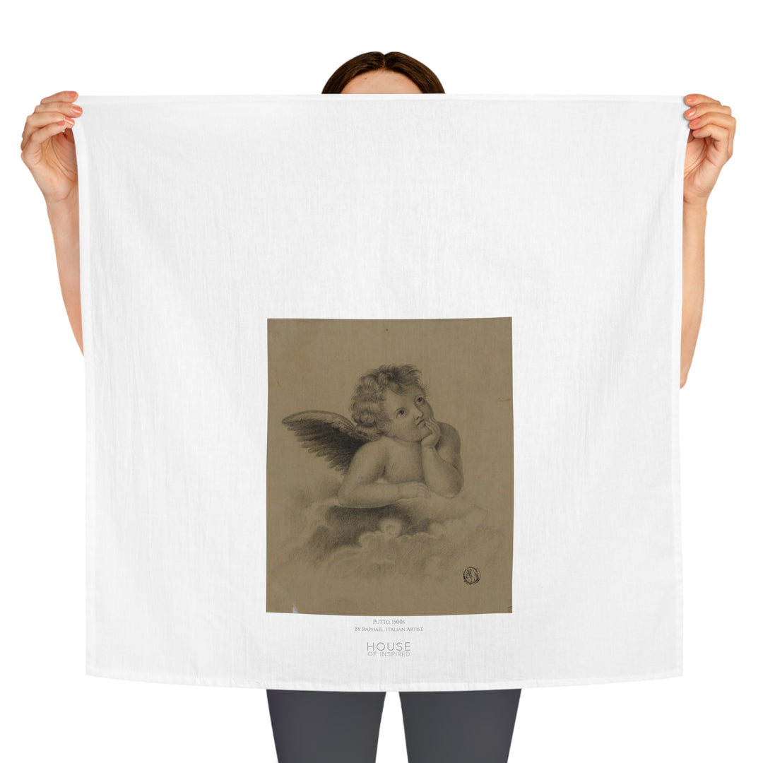 Kitchen Tea Towel, Putto by Raphael