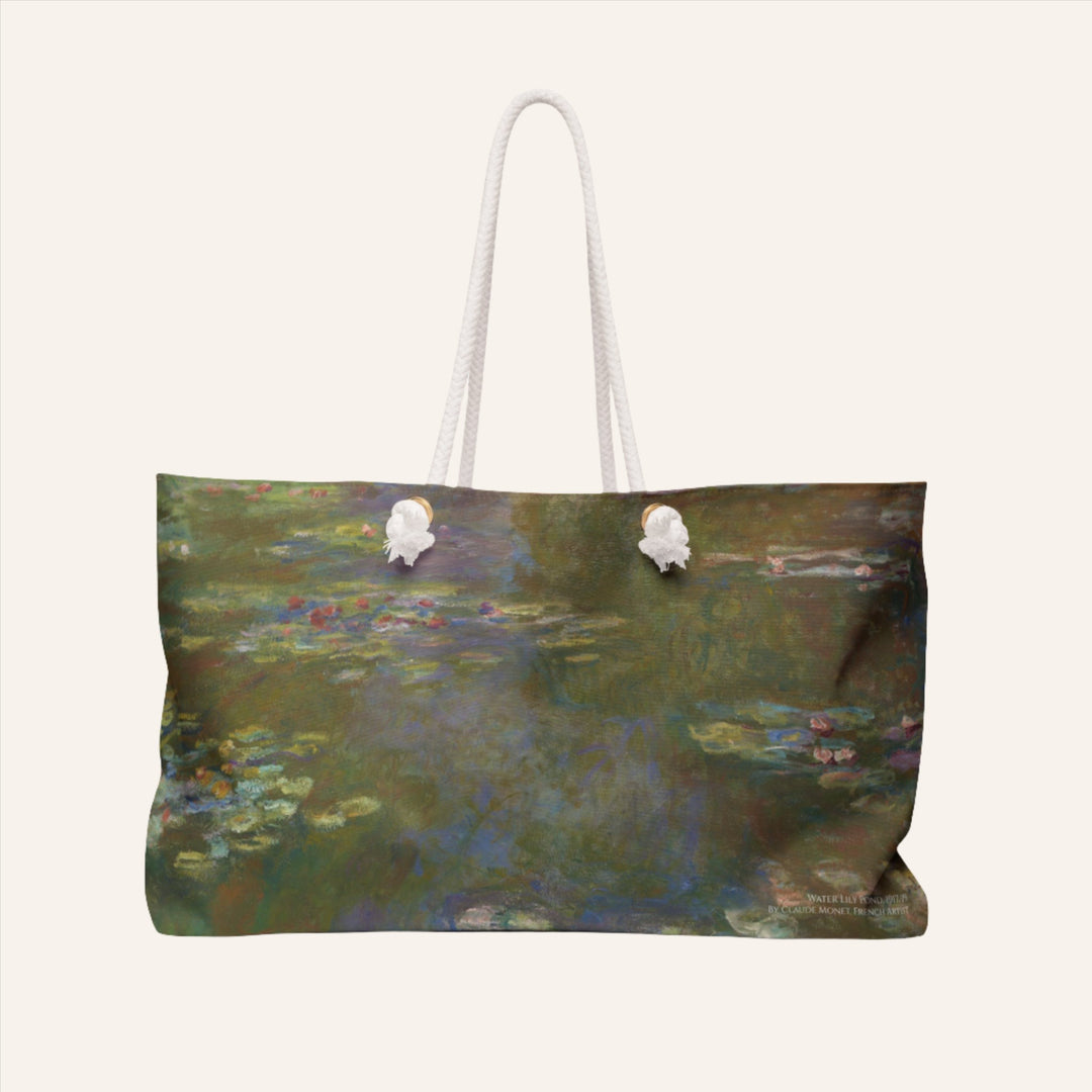 Weekender Bag, Water Lily Pond by Claude Monet