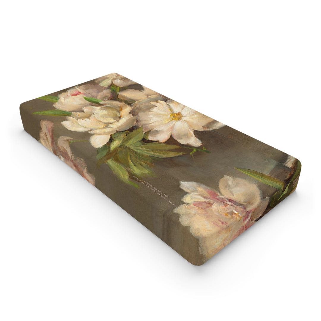 Baby Changing Pad Cover, Peonies in a Vase by Charles Ethan Porter