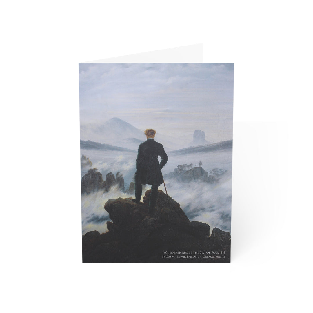 Greeting Card, Wanderer above the Sea of Fog by Caspar David Friedrich