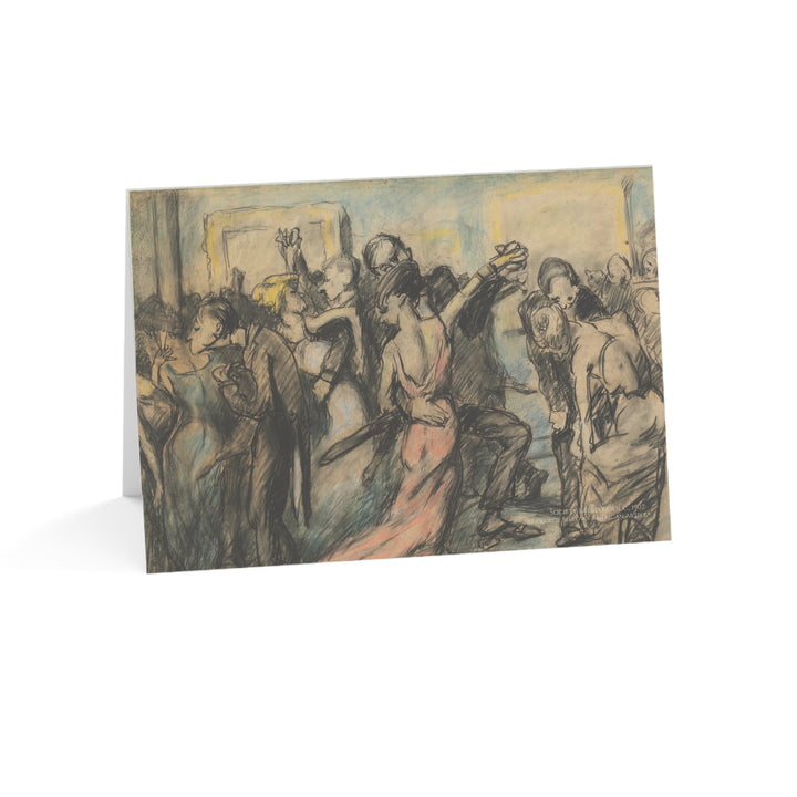 Greeting Card, Society Ball [verso], by George Bellows