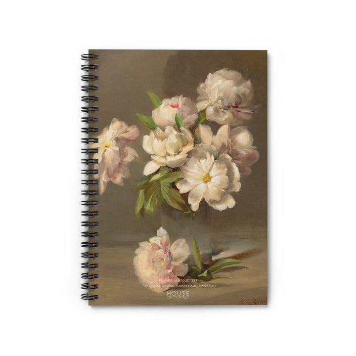 Notebook, Peonies in a Vase by Charles Ethan Porter