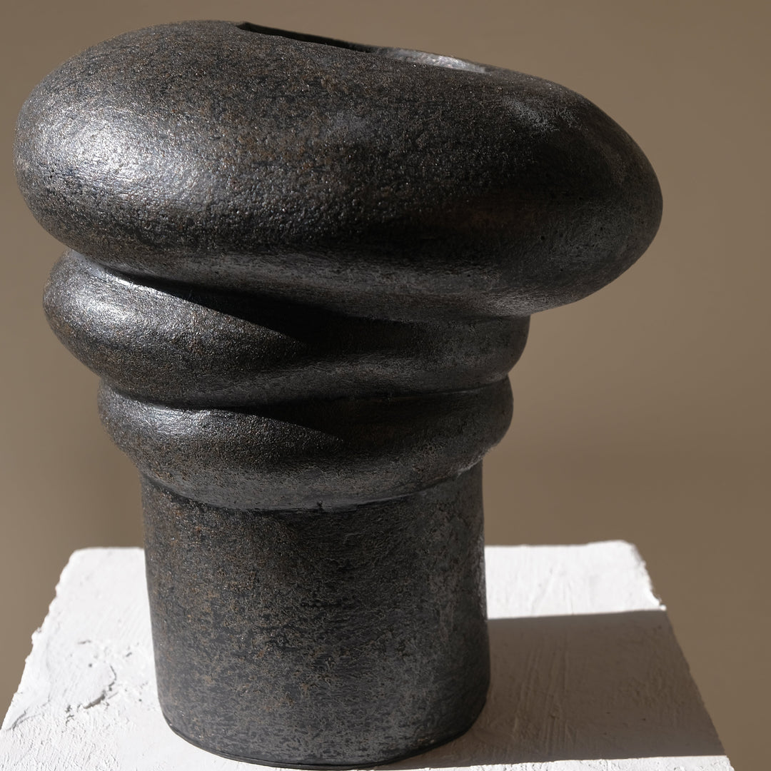 Handmade Clay Vessel Vase, Java