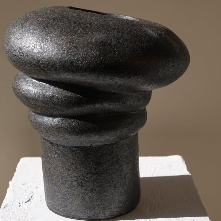 Handmade Clay Vessel Vase, Java