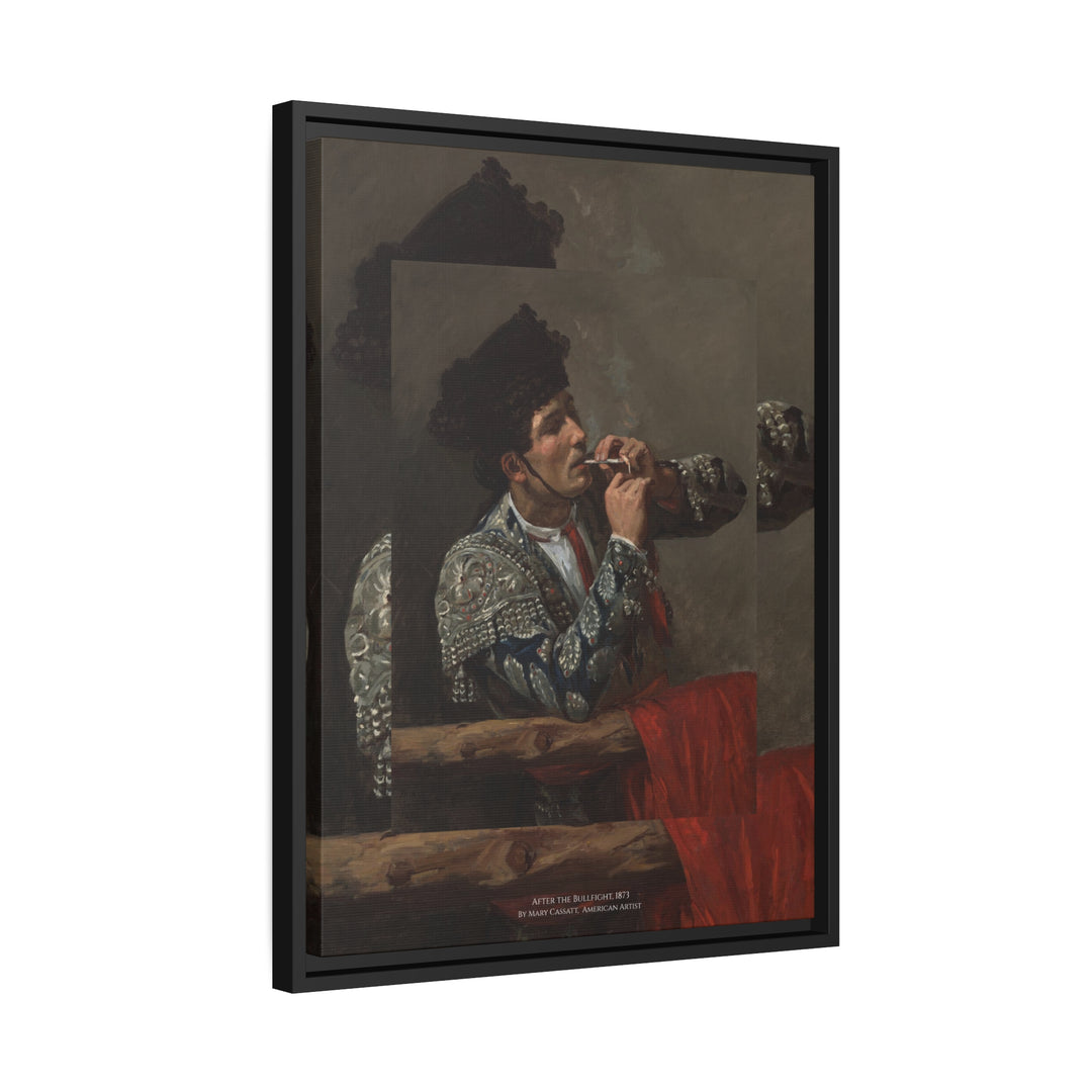 Matte Canvas in Black Frame, After the Bullfight by Mary Cassatt