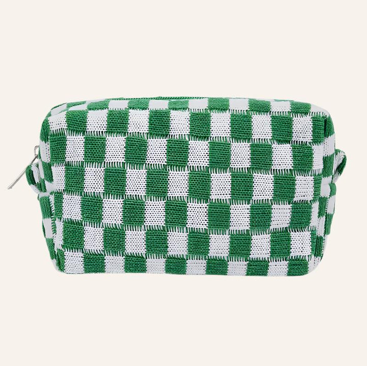 Knitted Cosmetic Bag, Variety of Checkered