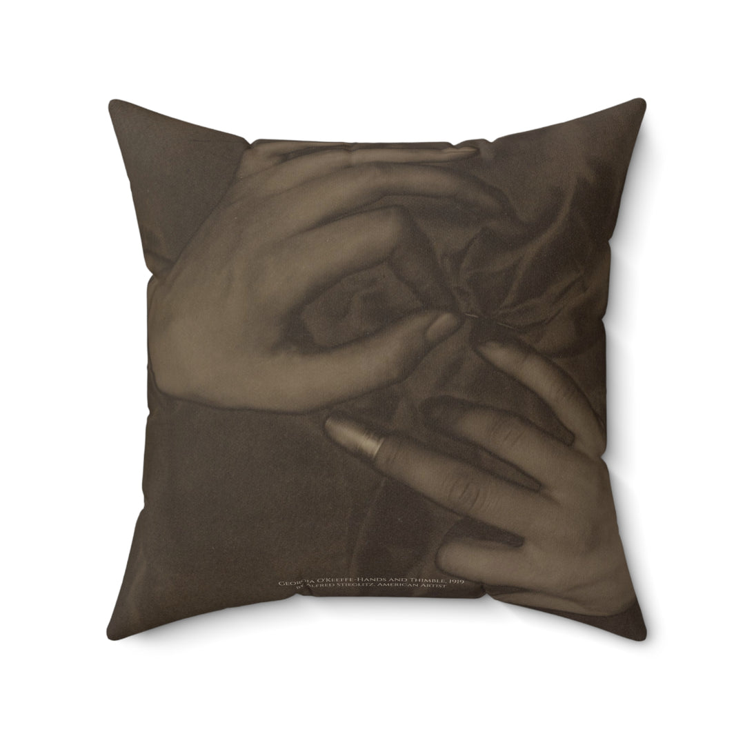 Pillow, Georgia O'Keeffe-Hands and Thimble by Alfred Stieglitz