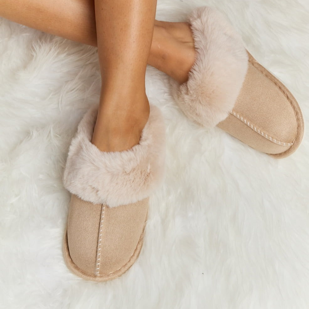 Fuzzy Closed-Toe Slippers, Variety