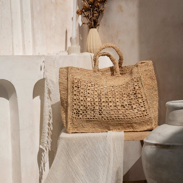 Handmade in Madagascar Tote Bag, Oversized