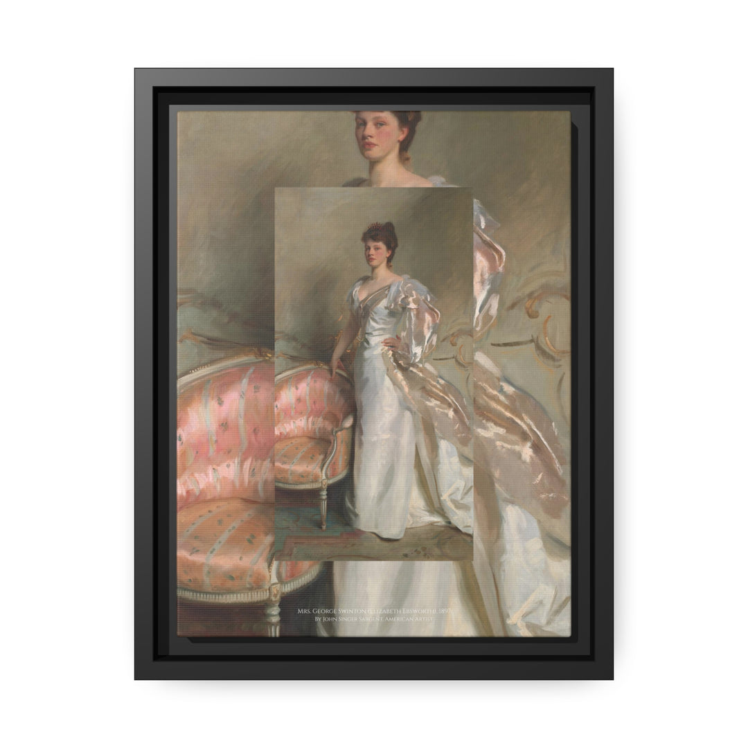 Matte Canvas in Black Frame, Mrs. George Swinton by John Singer Sargent