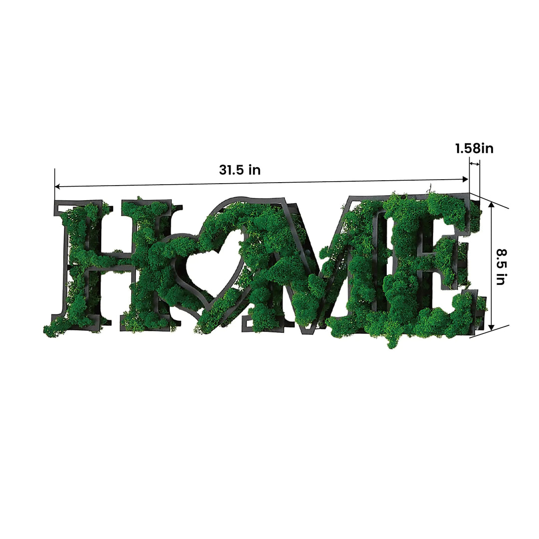 MOSS WORD WALL ART, HOME