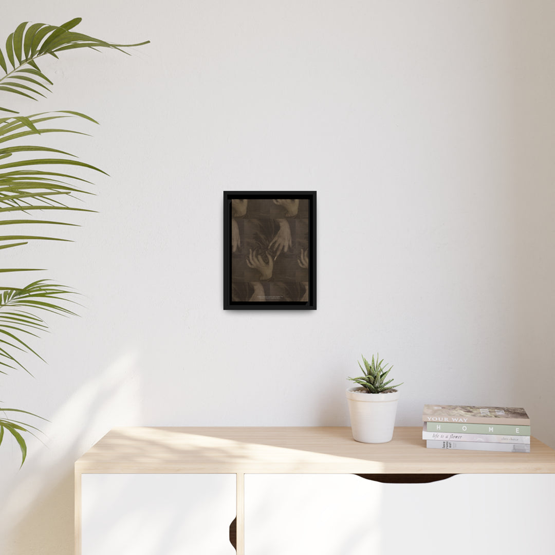 Matte Canvas in Black Frame, Georgia O'Keeffe-Hands and Thimble by Alfred Stieglitz