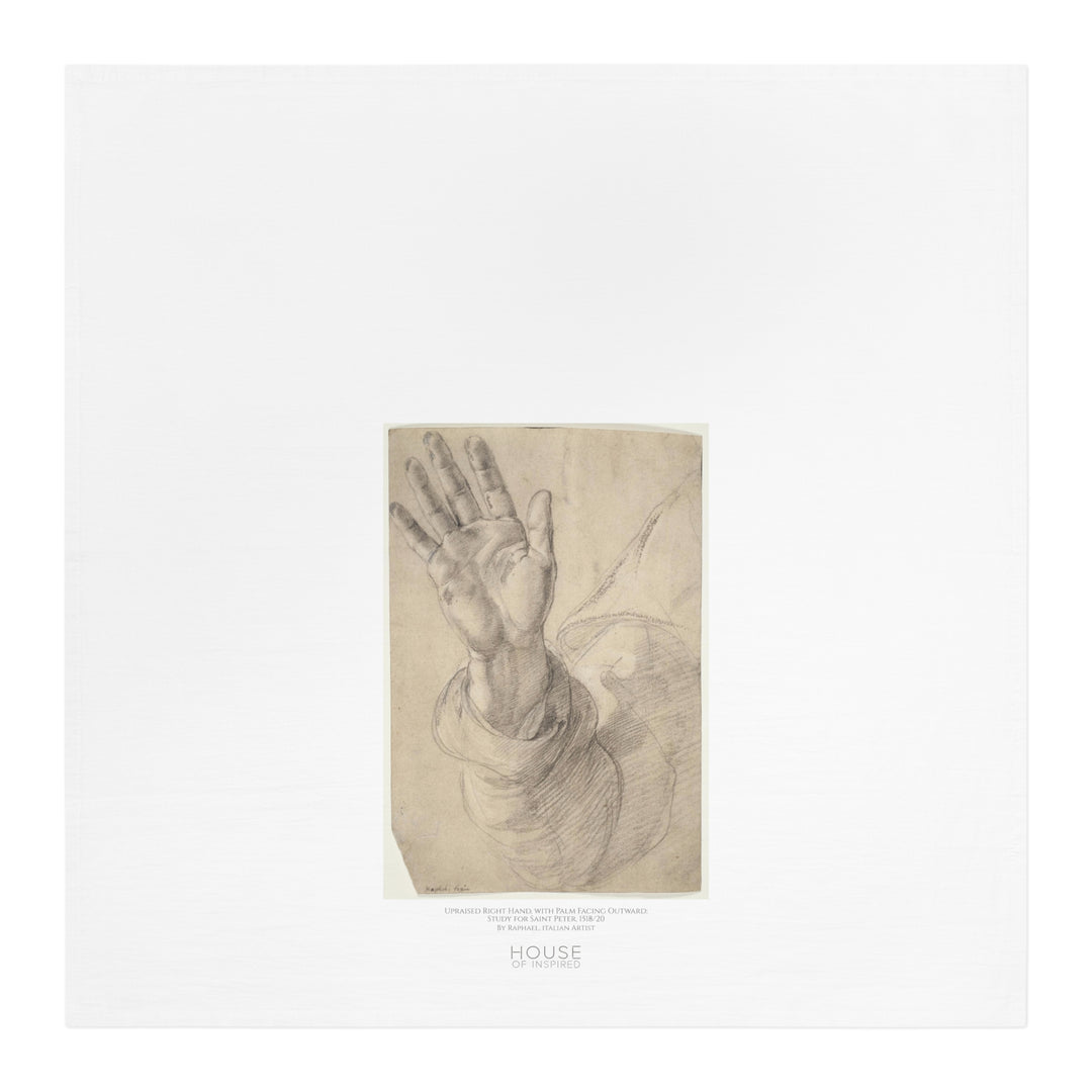 Kitchen Tea Towel, Upraised Right Hand... by Raphael