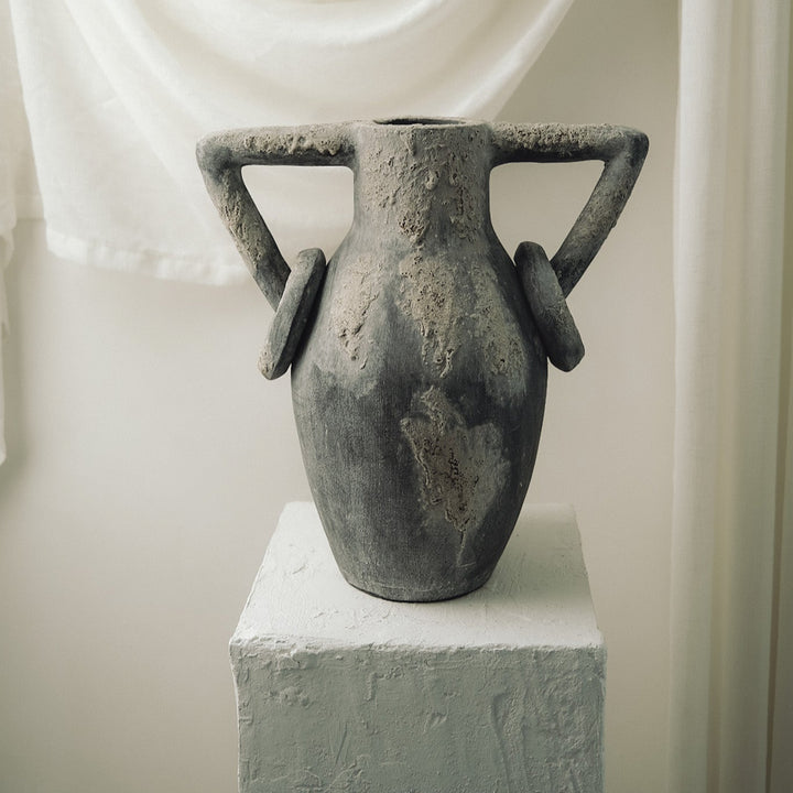 Handmade Clay Vessel Vase, Volcano