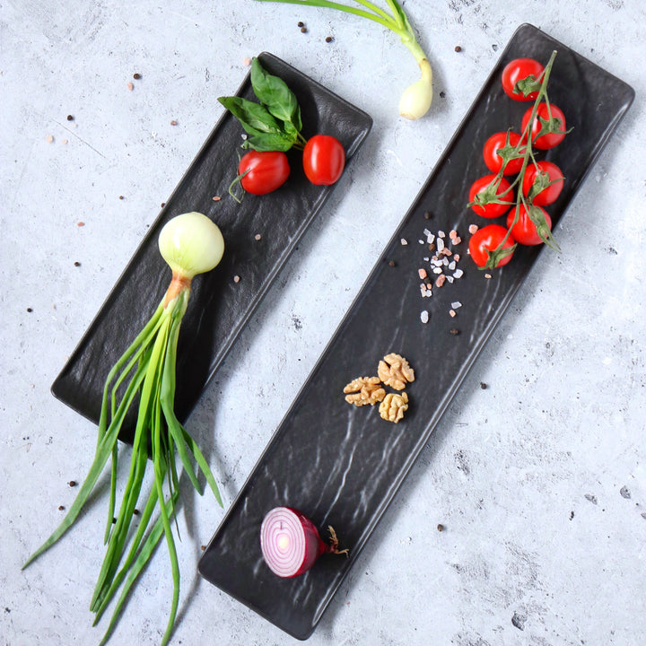 Rectangular Dish, Black Porcelain