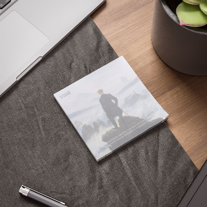 Post-it® Note Pad, Wanderer above the Sea of Fog by Caspar David Friedrich