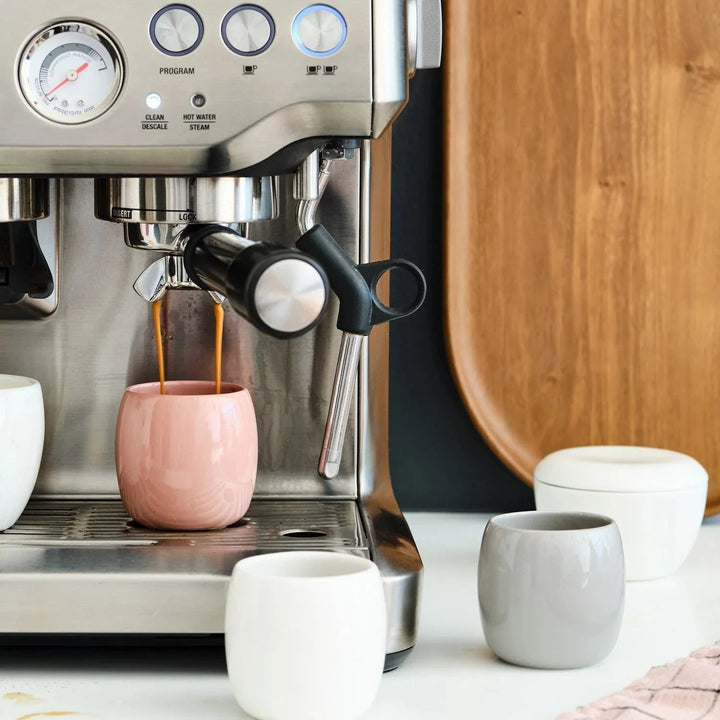 Hand-Glazed Small Espresso Set of 4 Small Cups, Variety of Colors