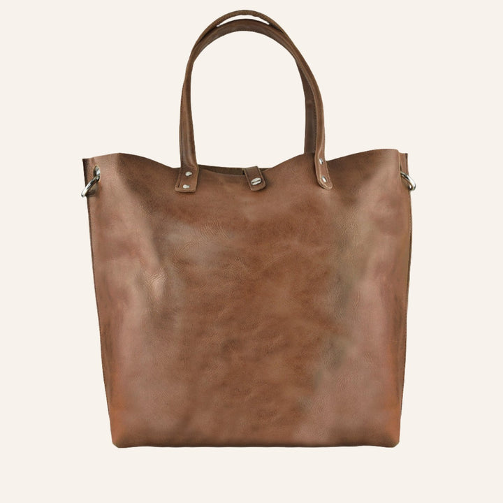 Leather Tote Bag, Caramel