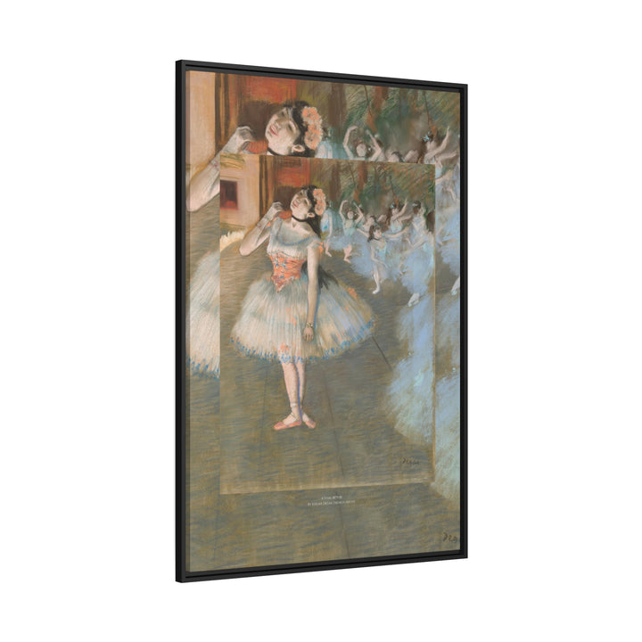 Matte Canvas in Black Frame, A Star by Edgar Degas