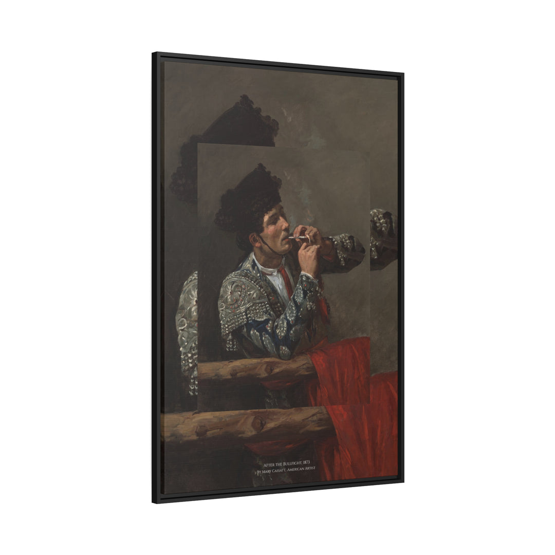 Matte Canvas in Black Frame, After the Bullfight by Mary Cassatt