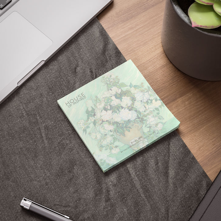 Post-it® Note Pad, Roses by Vincent van Gogh