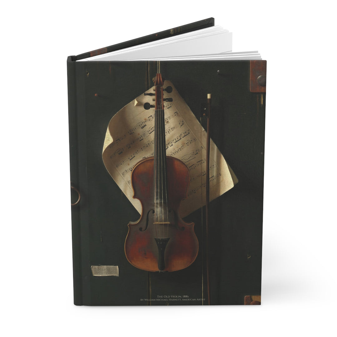 Hardcover Journal, The Old Violin by William Michael Harnett