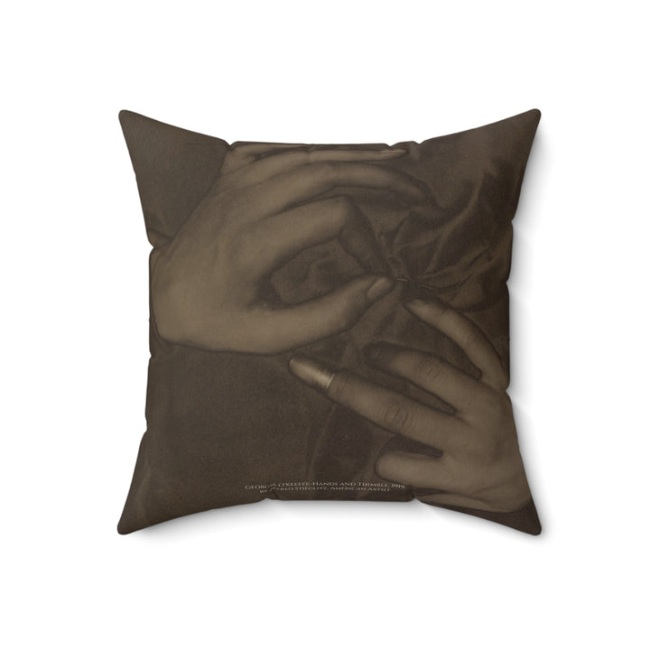 Pillow, Georgia O'Keeffe-Hands and Thimble by Alfred Stieglitz