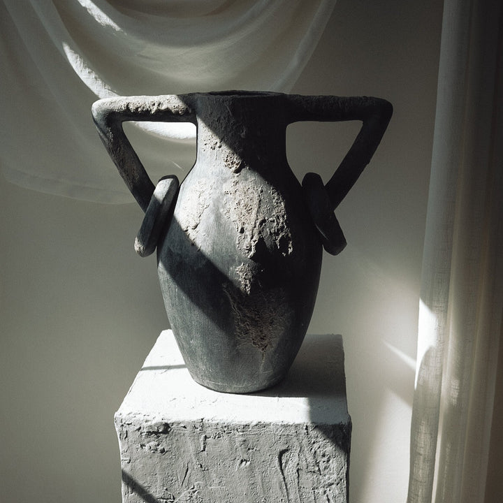 Handmade Clay Vessel Vase, Volcano